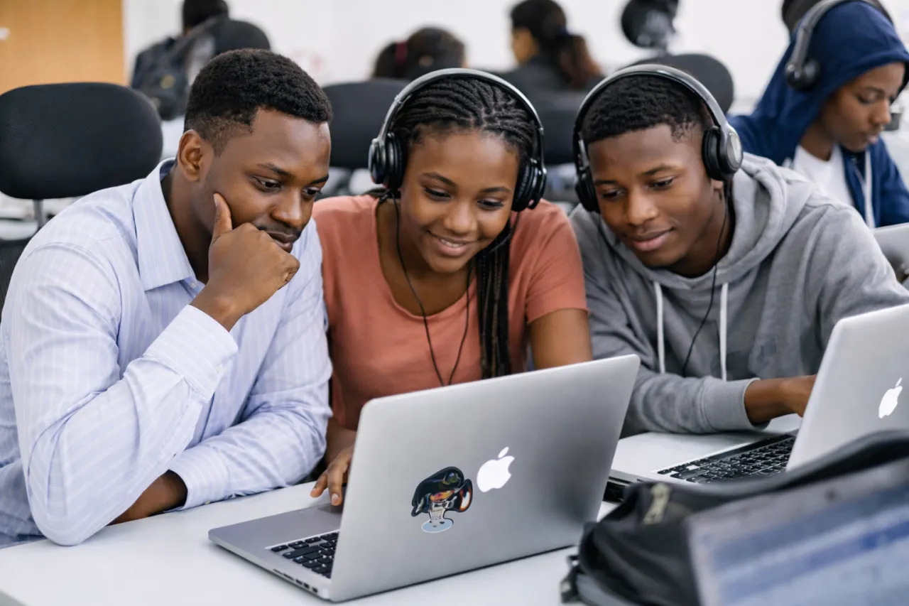 Students learning software engineering